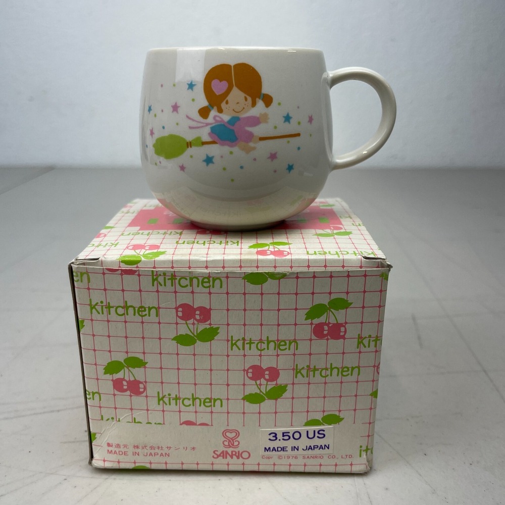 Vintage Sanrio Small People Mug Dream Set Kitchen Tea Cup 1976 Japan Box New